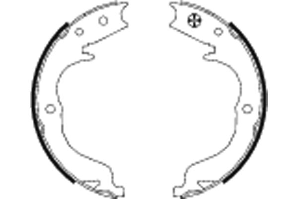 Set saboti frana frana de mana MITSUBISHI OUTLANDER II (CW_W) 3.0 4WD (CW6W) benzina 220 cai TEXTAR 91068300