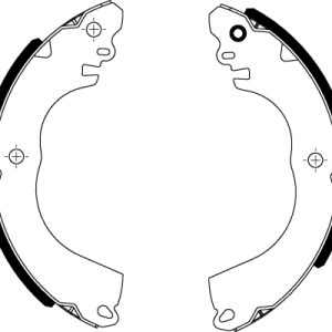 Set saboti frana MITSUBISHI MIRAGE / SPACE STAR VI hatchback (A0_A) 1.2 (A03A) benzina 80 cai TEXTAR 91082000