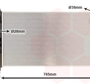 Radiator racire motor MITSUBISHI ASX (GA_W_) 1.8 DI-D (GA6W) diesel 150 cai VAN WEZEL 09012708