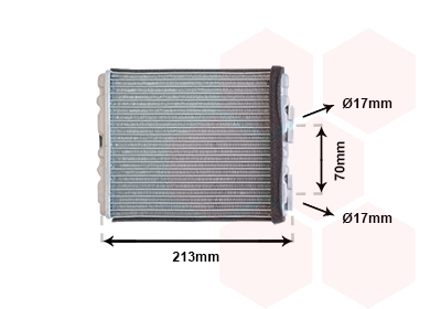 Schimbator caldura incalzire habitaclu MITSUBISHI LANCER IV hatchback (C6_A, C7_A) 1.8 D (C64A) diesel 60 cai VAN WEZEL 13006226