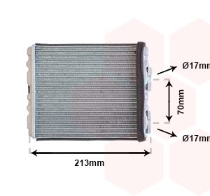 Schimbator caldura incalzire habitaclu MITSUBISHI LANCER IV (C6_A, C7_A) 1.5 12V (C62A) benzina 90 cai VAN WEZEL 13006226