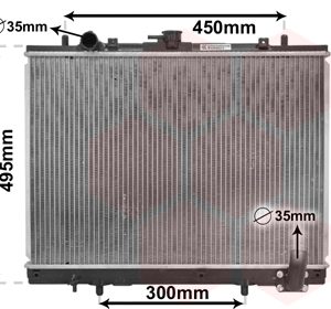 Radiator racire motor MITSUBISHI L200 (K7_T, K6_T, K5_T) 2.5 TD 4WD (K74T) diesel 99 cai VAN WEZEL 32002161