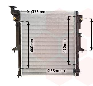 Radiator racire motor MITSUBISHI L200 / TRITON (KA_T, KB_T) 2.5 DI-D (KA4T) diesel 167 cai VAN WEZEL 32002202