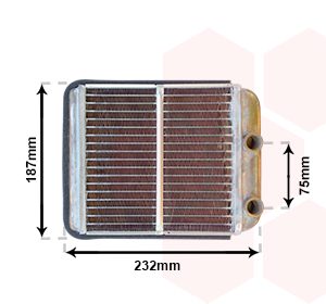 Schimbator caldura incalzire habitaclu MITSUBISHI GALANT VIII (EA_) 2.5 V6 24V (EA5A) benzina 163 cai VAN WEZEL 32006186