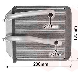 Schimbator caldura incalzire habitaclu MITSUBISHI L200 (K7_T, K6_T, K5_T) 2.5 TD 4WD (K74T) diesel 99 cai VAN WEZEL 32006260