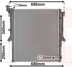 Radiator racire motor MITSUBISHI L200 / TRITON (KJ_, KK_, KL_) 2.4 DI-D (KJ0T) diesel 154 cai VAN WEZEL 32012705