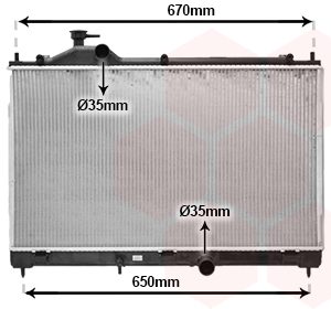 Radiator racire motor MITSUBISHI ECLIPSE CROSS (GK_, GL_) 1.5 T-Mivec benzina 163 cai VAN WEZEL 32012709