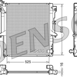 Radiator racire motor MITSUBISHI L200 / TRITON (KA_T, KB_T) 2.5 DI-D 4WD (KB4T) diesel 136 cai DENSO DRM45017