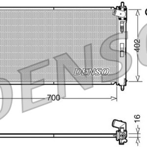 Radiator racire motor MITSUBISHI OUTLANDER II (CW_W) 2.4 4WD (CW5W) benzina 170 cai DENSO DRM45023