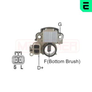 Regulator alternator MITSUBISHI GALANT VI limuzina (E3_A) 2.0 GTi 16V 4WD (E39A, E38A, E33A) benzina 144 cai ERA 215562