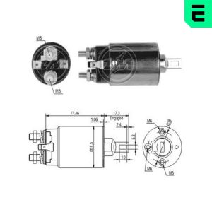Solenoid electromotor MITSUBISHI COLT II (C1_A) 1.5 GLX (C12A) benzina 70 cai ERA ZM691