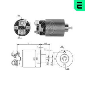 Solenoid electromotor MITSUBISHI 3000 GT cupe (Z1_A) 3.0 Turbo 4WD (Z16A) benzina 286 cai ERA ZM698