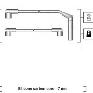 Set cablaj aprindere MITSUBISHI LANCER II (A17_) 1.6 (A174) benzina 84 cai MAGNETI MARELLI 941285040867