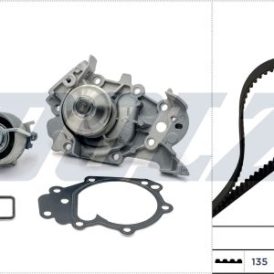 Set pompa apa + curea dintata MITSUBISHI COLT V (CJ_, CP_) 1300 (CJ1A) benzina 82 cai DOLZ KD230