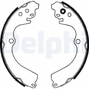 Set saboti frana MITSUBISHI ECLIPSE II (D3_A) 2.0 RS benzina 141 cai DELPHI LS1604