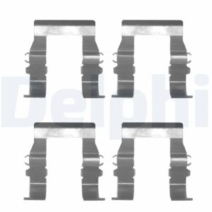 Set accesorii placute frana MITSUBISHI GALANT VII limuzina (E5_A, E7_A, E8_A) 2.5 V6-24 4WD (E88A) benzina 170 cai DELPHI LX0171