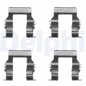 Set accesorii placute frana MITSUBISHI GALANT VII limuzina (E5_A, E7_A, E8_A) 2.5 V6-24 4WD (E88A) benzina 170 cai DELPHI LX0367