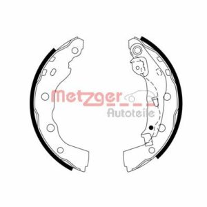 Set saboti frana MITSUBISHI CARISMA limuzina (DA_) 1.6 (DA1A) benzina 95 cai METZGER MG 973
