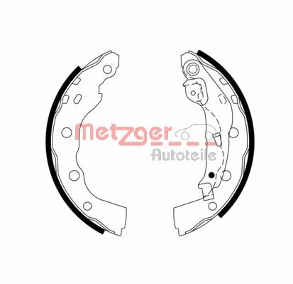 Set saboti frana MITSUBISHI CARISMA limuzina (DA_) 1.6 (DA1A) benzina 95 cai METZGER MG 973