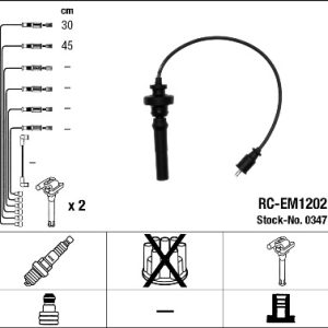 Set cablaj aprindere MITSUBISHI LANCER VII (CS_A, CT_A) 1.6 (CS3A) benzina 98 cai NGK 0347