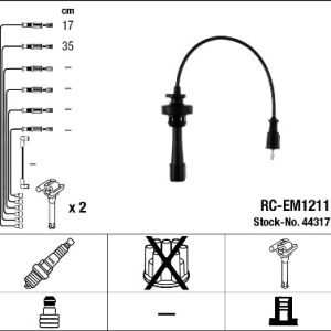 Set cablaj aprindere MITSUBISHI OUTLANDER I (CU_W) 2.0 4WD (CU2W) benzina 136 cai NGK 44317
