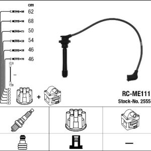 Set cablaj aprindere MITSUBISHI GALANT VIII combi (EA_, EC_) 2.5 V6 24V (EA5W) benzina 163 cai NGK 2555