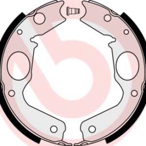 Set saboti frana frana de mana MITSUBISHI PAJERO CLASSIC (V2_W, V6_W, V7_W) 2.5 TD (V24W) diesel 115 cai BREMBO S 54 518