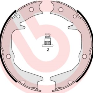 Set saboti frana frana de mana MITSUBISHI GALANT VII limuzina (E5_A, E7_A, E8_A) 2.0 GLSI (E55A) benzina 137 cai BREMBO S 54 519