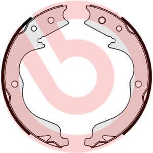 Set saboti frana frana de mana MITSUBISHI OUTLANDER II (CW_W) 2.0 DI-D (CW8W) diesel 140 cai BREMBO S 61 542