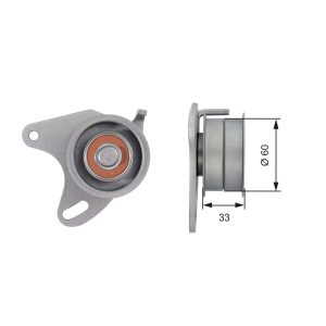 Rola intinzator curea distributie MITSUBISHI DELICA / SPACE GEAR 2.5 diesel 99 cai GATES T42129