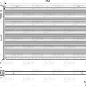 Radiator racire motor MITSUBISHI LANCER VIII (CY_A, CZ_A) EVO X (CZ4A) benzina 295 cai VALEO 701577