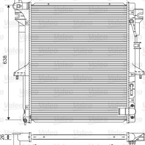 Radiator racire motor MITSUBISHI L200 / TRITON (KA_T, KB_T) 2.5 DI-D 4WD (KB4T) diesel 136 cai VALEO 701585