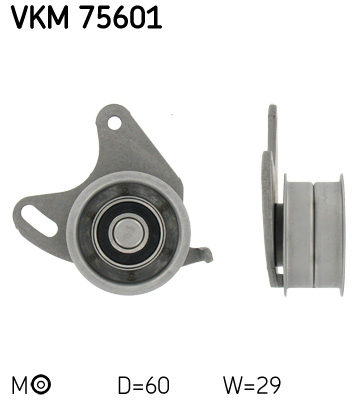 Rola intinzator curea distributie MITSUBISHI L400 caroserie (PD_W, PC_W, PB_V, PA_W, PA_V) 2500 TD (PD5W, PD5V, PA5W, PA5V) diesel 87 cai SKF VKM 75601