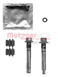 Set bucsi de ghidaj etrier frana MITSUBISHI OUTLANDER I (CU_W) 2.0 (CU2W) benzina 136 cai METZGER 113-1423X
