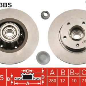 Disc frana OPEL VIVARO A caroserie (X83) 2.0 CDTI (F7) diesel 114 cai TRW DF4273BS