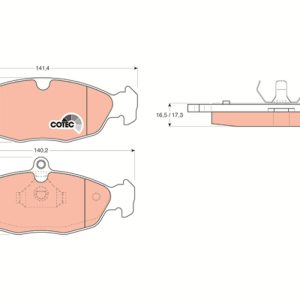 Placute frana OPEL COMBO Autoutilitara/limuzina spatioasa (71_) 1.4 benzina 82 cai TRW GDB1040