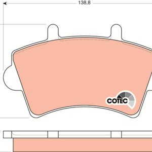 Placute frana OPEL MOVANO A caroserie (X70) 1.9 DTI (FD) diesel 82 cai TRW GDB1442