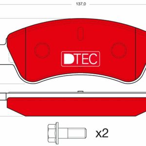 Placute frana OPEL ROCKS-E Electric (9AZ2CA) electric 8 cai TRW GDB1463DTE