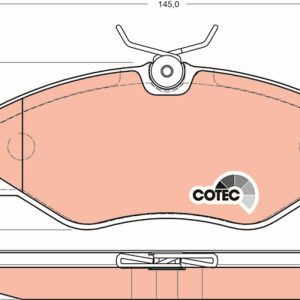 Placute frana OPEL VIVARO A caroserie (X83) 1.9 DTI (F7) diesel 101 cai TRW GDB1478