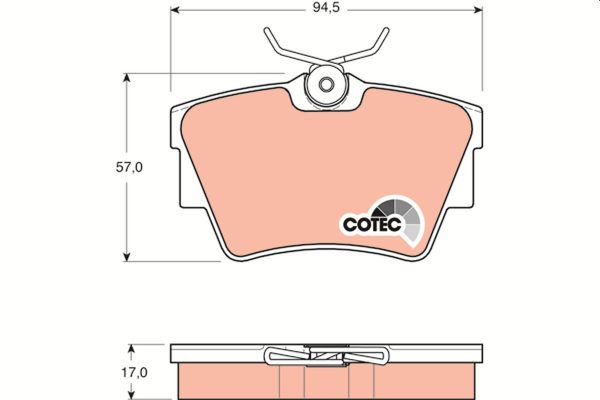 Placute frana OPEL VIVARO A caroserie (X83) 2.5 CDTI (F7) diesel 146 cai TRW GDB1479