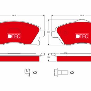 Placute frana OPEL COMBO Autoutilitara/limuzina spatioasa 1.3 CDTI 16V diesel 69 cai TRW GDB1570DTE