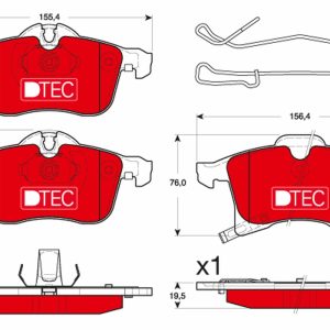 Placute frana OPEL COMBO Tour 1.7 CDTI 16V diesel 101 cai TRW GDB1668DTE