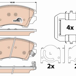Placute frana OPEL CASCADA (W13) 1.6 SIDI (67) benzina 170 cai TRW GDB1783
