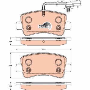 Placute frana OPEL MOVANO B caroserie (X62) 2.3 CDTI FWD (FV) diesel 125 cai TRW GDB1903