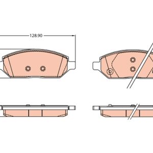 Placute frana OPEL KARL (C16) 1.0 benzina 73 cai TRW GDB2135