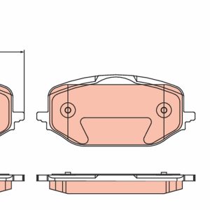Placute frana OPEL COMBO Autoutilitara/limuzina spatioasa (K9) 1.6 D diesel 75 cai TRW GDB2475