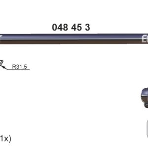 Racord evacuare OPEL VIVARO A caroserie (X83) 2.5 CDTI (F7) diesel 146 cai ERNST 048453