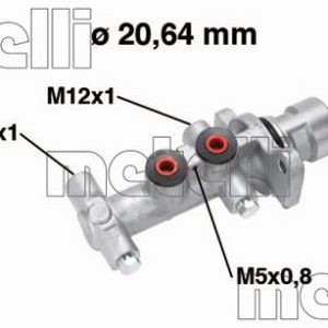 Pompa centrala frana OPEL VIVARO A platou / sasiu (X83) 2.0 16V benzina 120 cai METELLI 05-0768