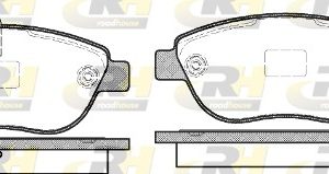 Placute frana OPEL COMBO Autoutilitara/limuzina spatioasa (X12) 1.6 CDTI (B05) diesel 90 cai ROADHOUSE 2859.11