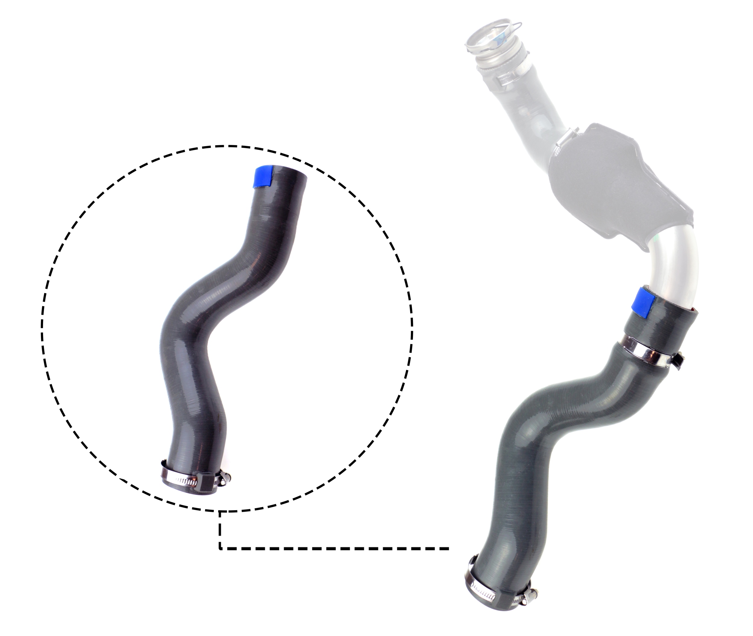 Furtun aer supraalimentare OPEL VIVARO A platou / sasiu (X83) 2.5 CDTI diesel 114 cai GATES 09-0535